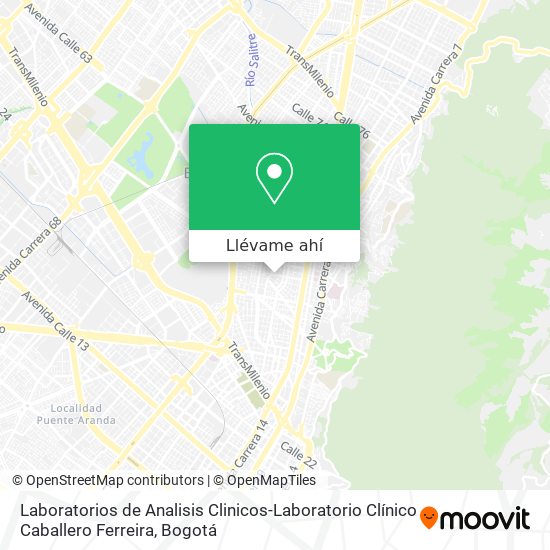 Mapa de Laboratorios de Analisis Clinicos-Laboratorio Clínico Caballero Ferreira