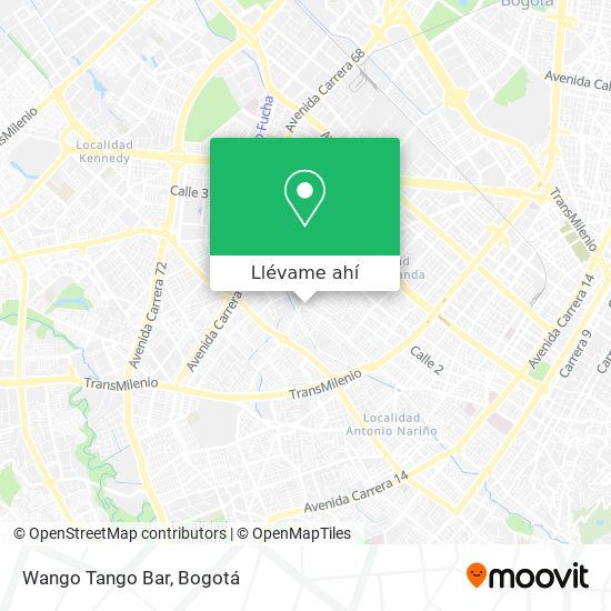 Mapa de Wango Tango Bar