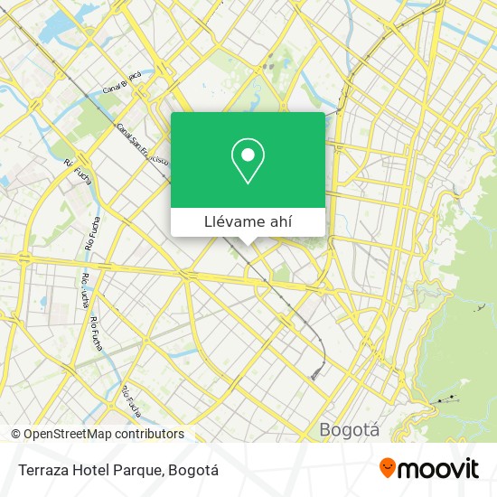 Mapa de Terraza Hotel Parque