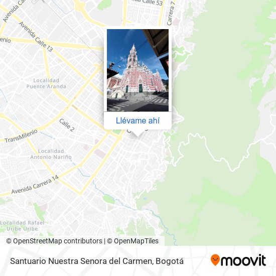 Mapa de Santuario Nuestra Senora del Carmen