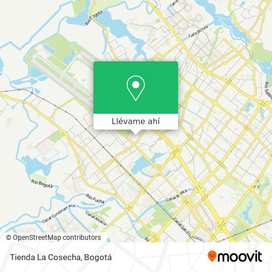 Mapa de Tienda La Cosecha