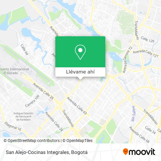 Mapa de San Alejo-Cocinas Integrales