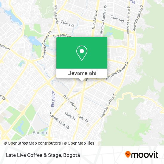 Mapa de Late Live Coffee & Stage