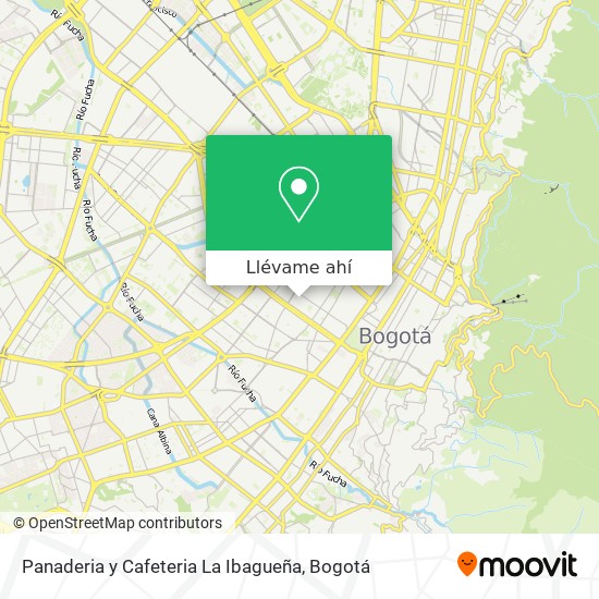 Mapa de Panaderia y Cafeteria La Ibagueña