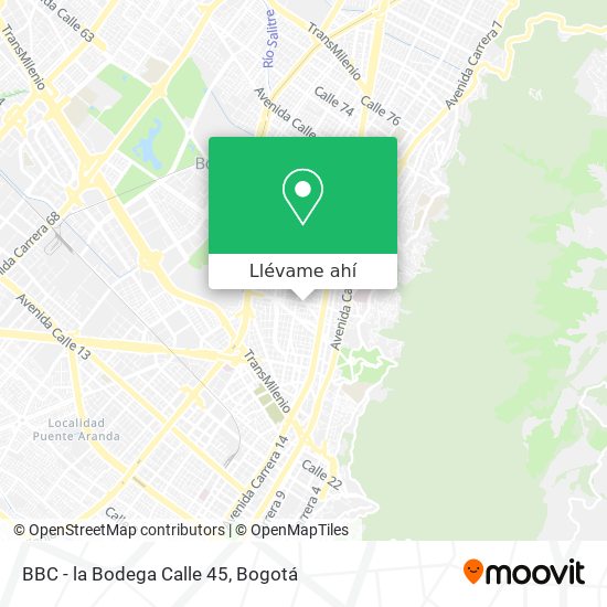 Mapa de BBC - la Bodega Calle 45