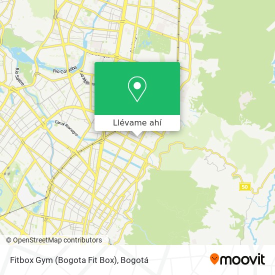 Mapa de Fitbox Gym (Bogota Fit Box)