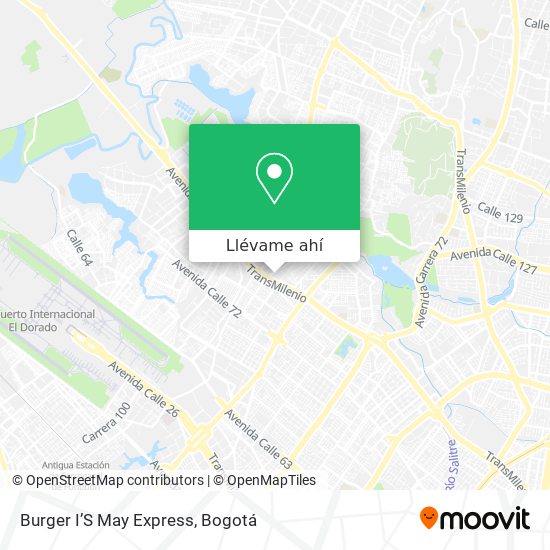 Mapa de Burger I’S May Express