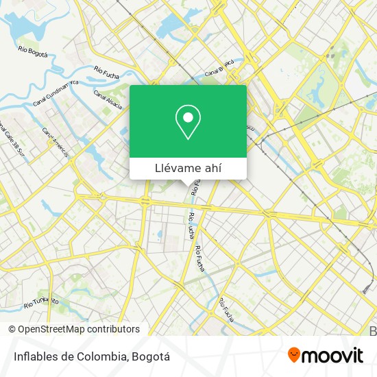 Mapa de Inflables de Colombia