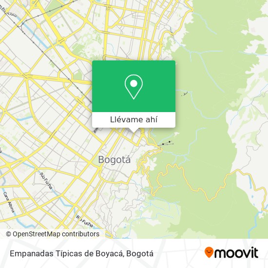 Mapa de Empanadas Típicas de Boyacá
