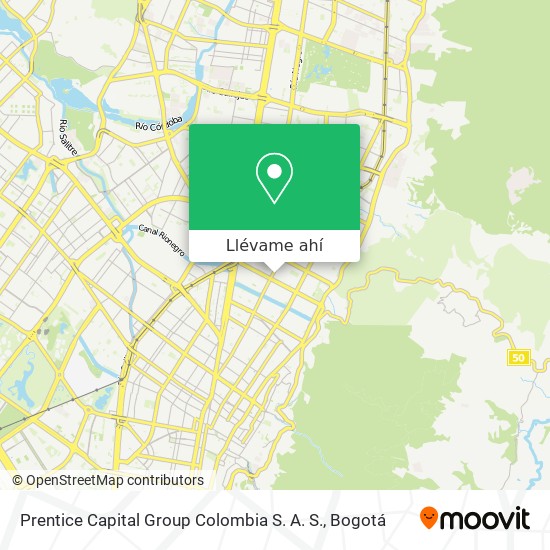 Mapa de Prentice Capital Group Colombia S. A. S.