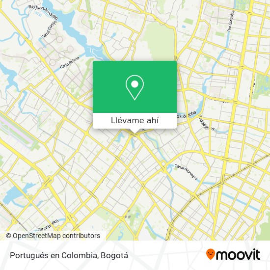 Mapa de Portugués en Colombia