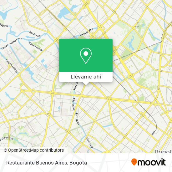 Mapa de Restaurante Buenos Aires