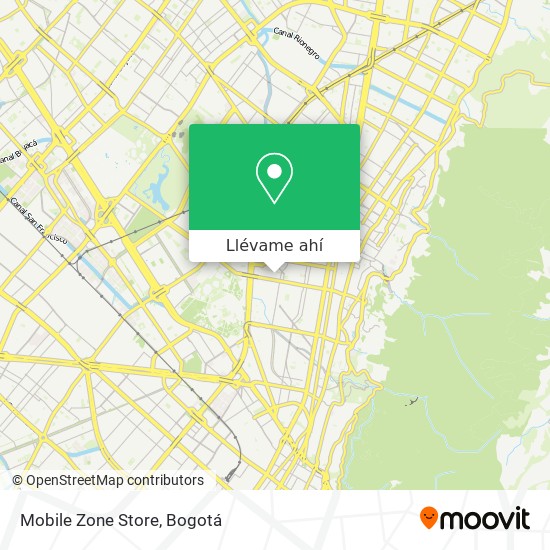 Mapa de Mobile Zone Store