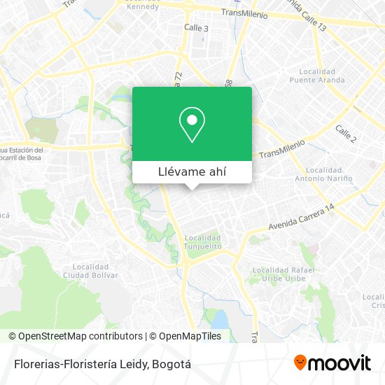 Mapa de Florerias-Floristería Leidy