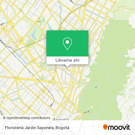 Mapa de Floristeria Jardin Sayonela
