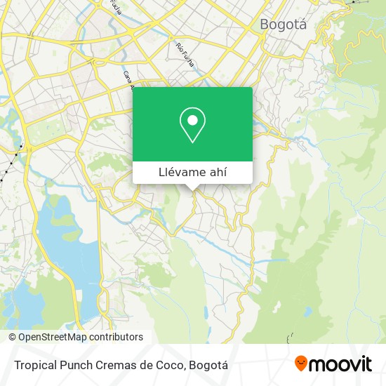 Mapa de Tropical Punch Cremas de Coco