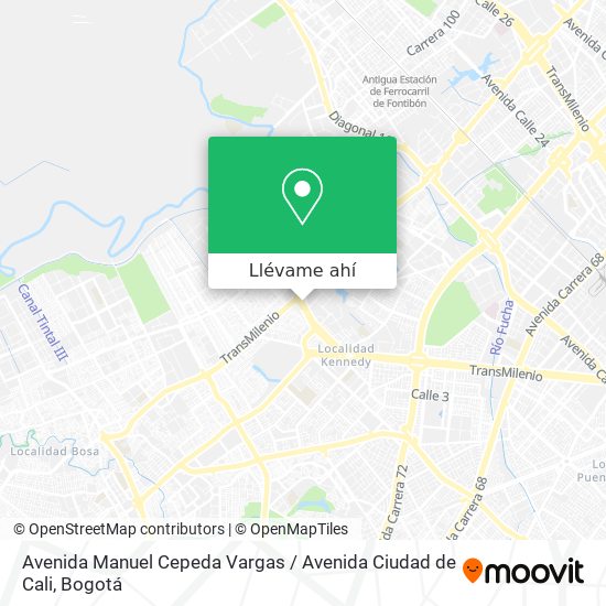 Mapa de Avenida Manuel Cepeda Vargas / Avenida Ciudad de Cali