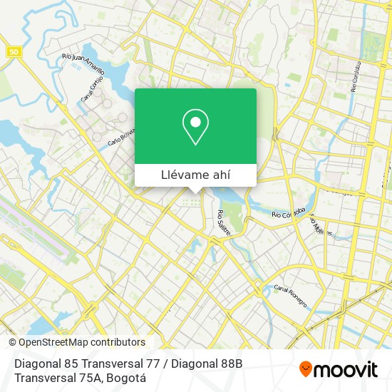 Mapa de Diagonal 85 Transversal 77 / Diagonal 88B Transversal 75A