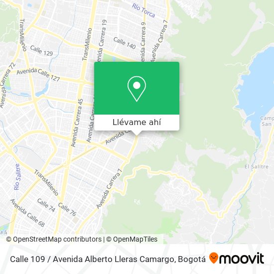 Mapa de Calle 109 / Avenida Alberto Lleras Camargo