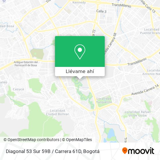 Mapa de Diagonal 53 Sur 59B / Carrera 61D