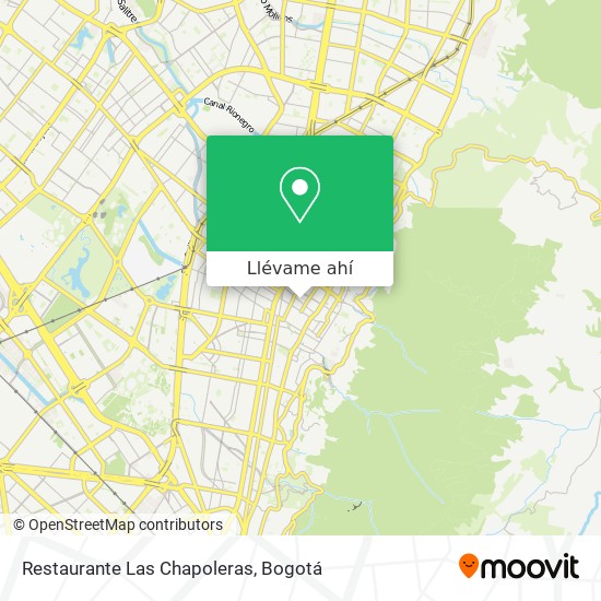 Mapa de Restaurante Las Chapoleras
