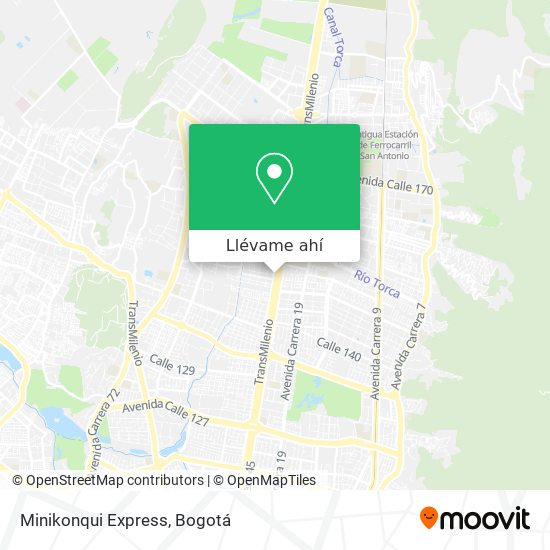 Mapa de Minikonqui Express