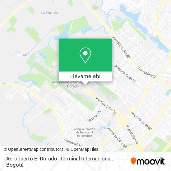 Mapa de Aeropuerto El Dorado: Terminal Internacional