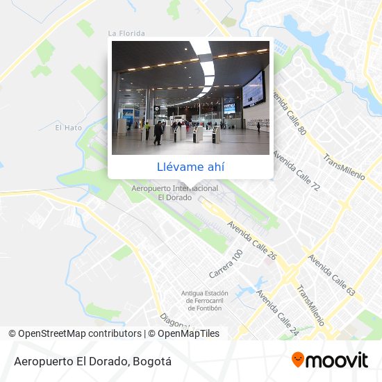 Mapa de Aeropuerto El Dorado