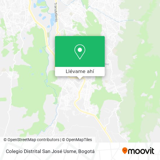 Mapa de Colegio Distrital San José Usme