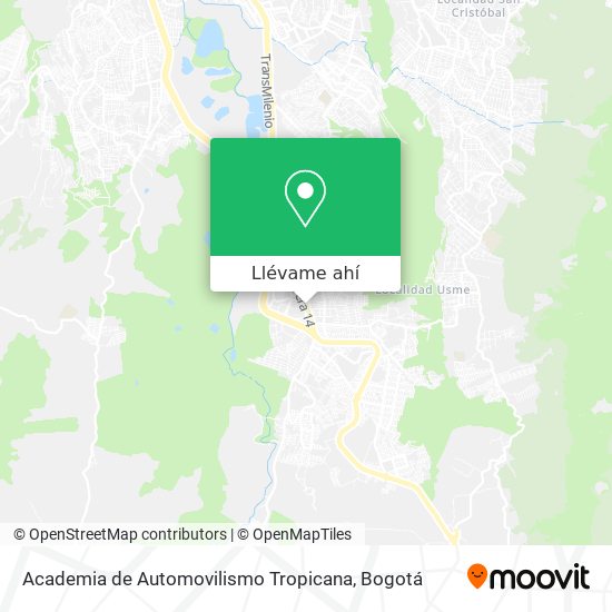 Mapa de Academia de Automovilismo Tropicana