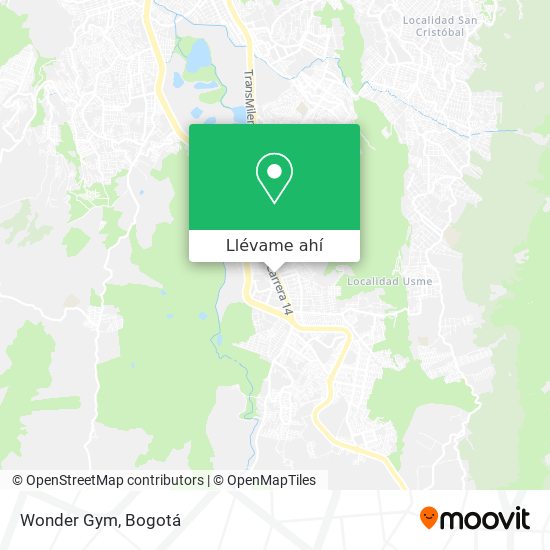 Mapa de Wonder Gym