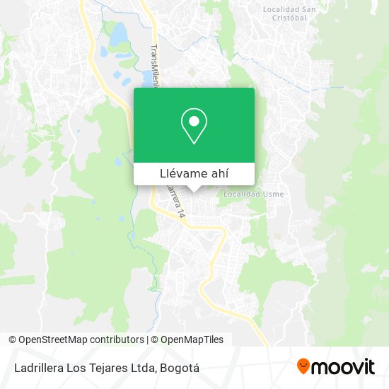 Mapa de Ladrillera Los Tejares Ltda
