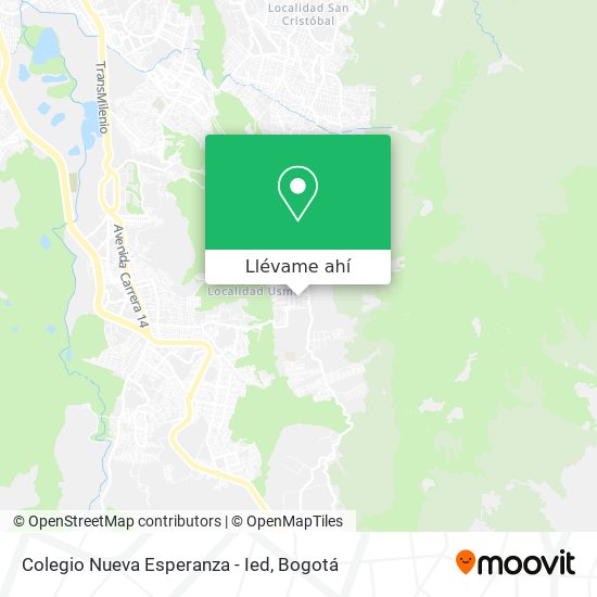 Mapa de Colegio Nueva Esperanza - Ied