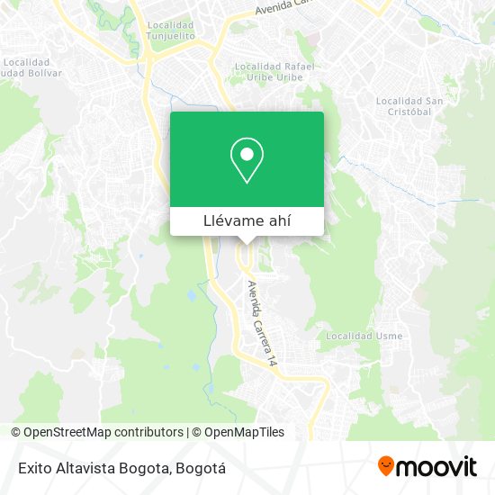 Mapa de Exito Altavista Bogota