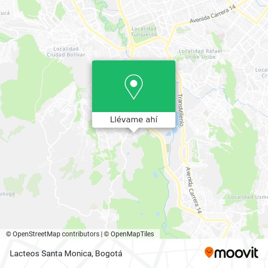 Mapa de Lacteos Santa Monica