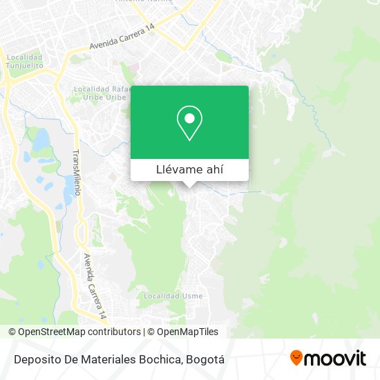 Mapa de Deposito De Materiales Bochica