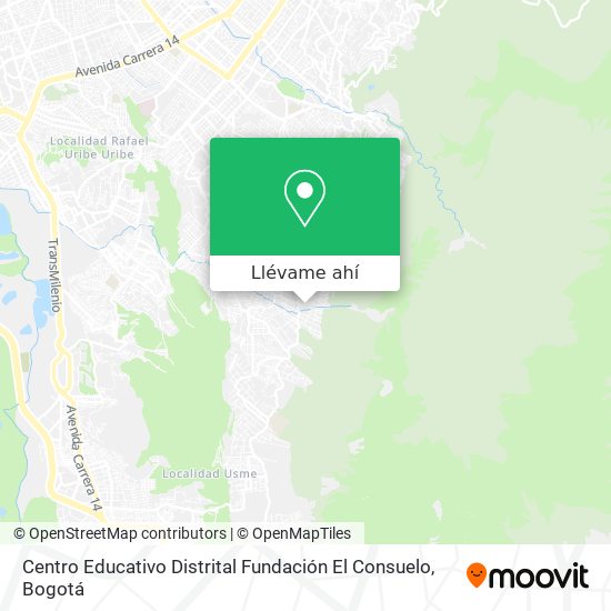 Mapa de Centro Educativo Distrital Fundación El Consuelo