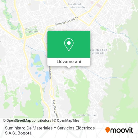 Mapa de Suministro De Materiales Y Servicios Elõctricos S.A.S.