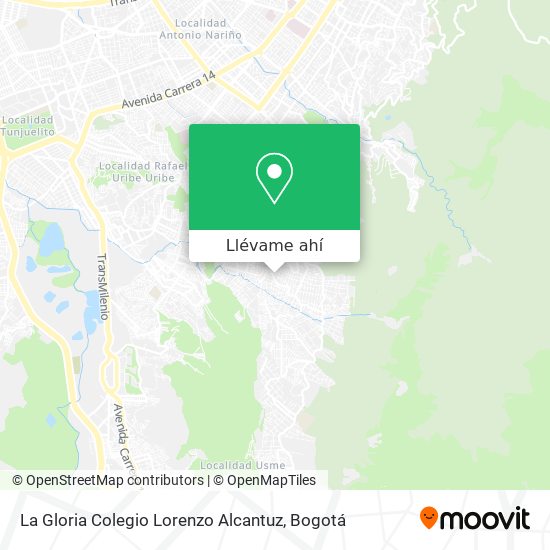 Mapa de La Gloria Colegio Lorenzo Alcantuz