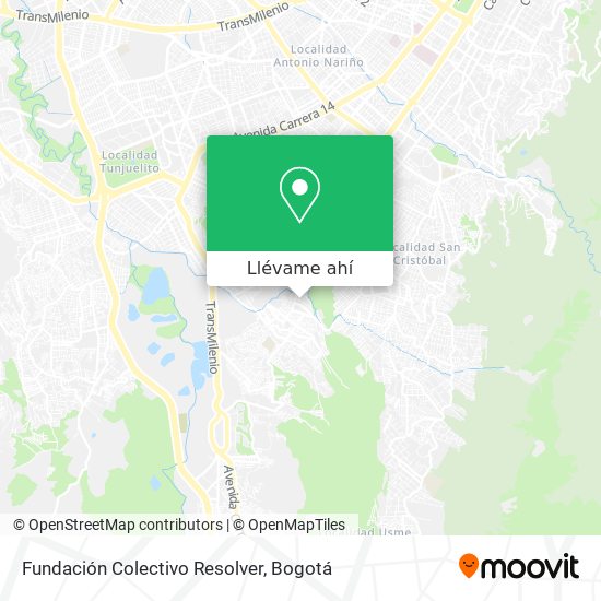 Mapa de Fundación Colectivo Resolver