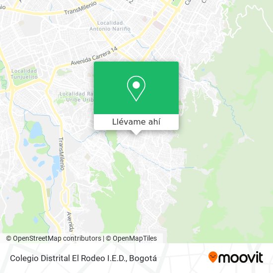 Mapa de Colegio Distrital El Rodeo I.E.D.