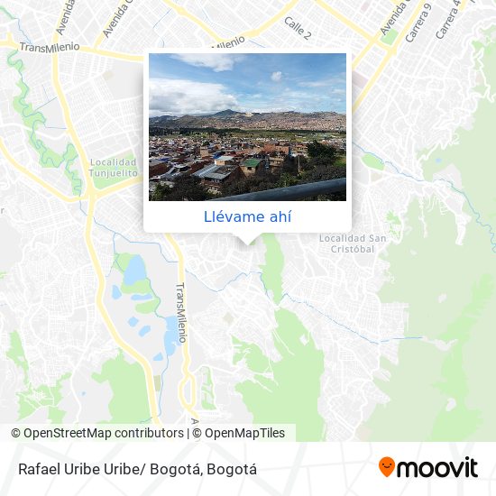 Mapa de Rafael Uribe Uribe/ Bogotá