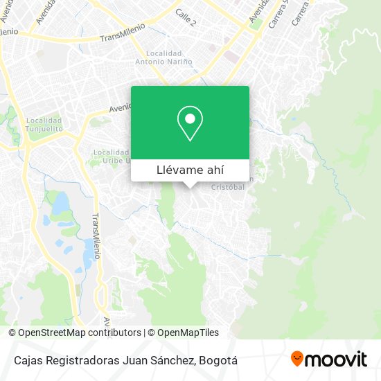 Mapa de Cajas Registradoras Juan Sánchez
