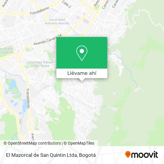 Mapa de El Mazorcal de San Quintin Ltda