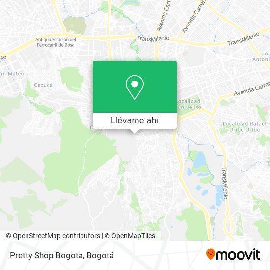 Mapa de Pretty Shop Bogota