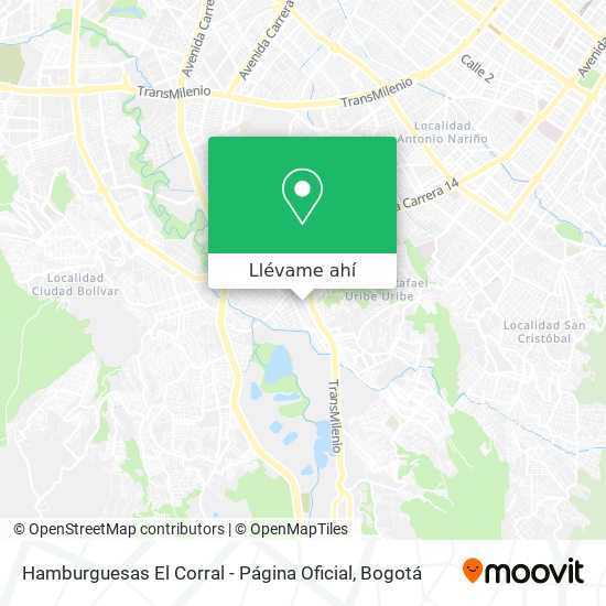 Mapa de Hamburguesas El Corral - Página Oficial