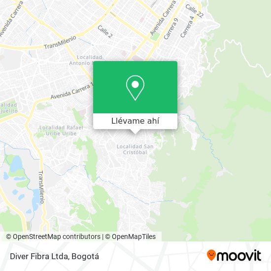 Mapa de Diver Fibra Ltda