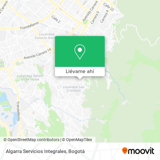 Mapa de Algarra Servicios Integrales