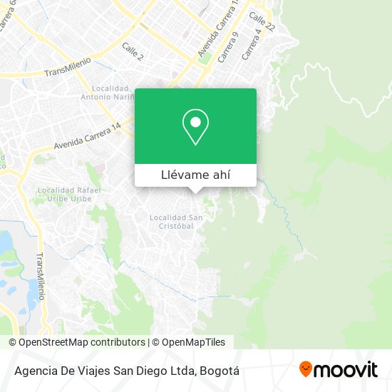Mapa de Agencia De Viajes San Diego Ltda