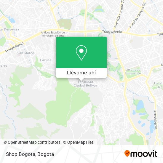 Mapa de Shop Bogota